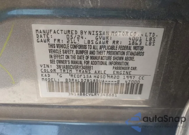 3N1AB8CV6RY348881: 42201886