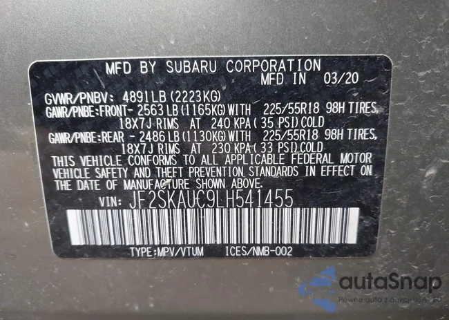 JF2SKAUC9LH541455: 42201041