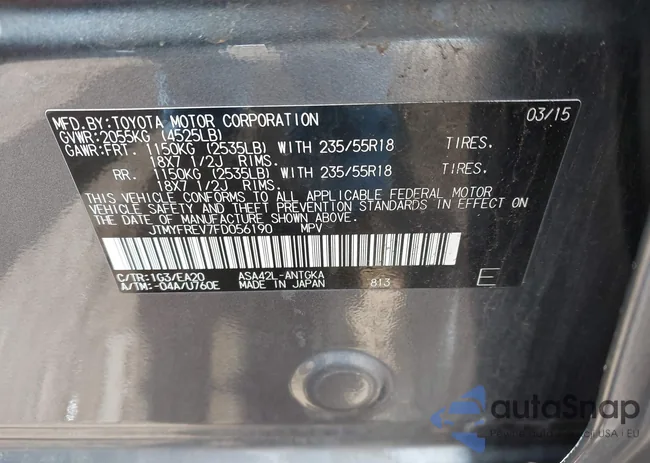 JTMYFREV7FD056190: 42202534