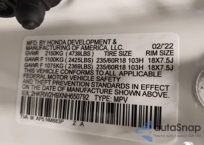 2HKRW2H99NH656034: 42202759