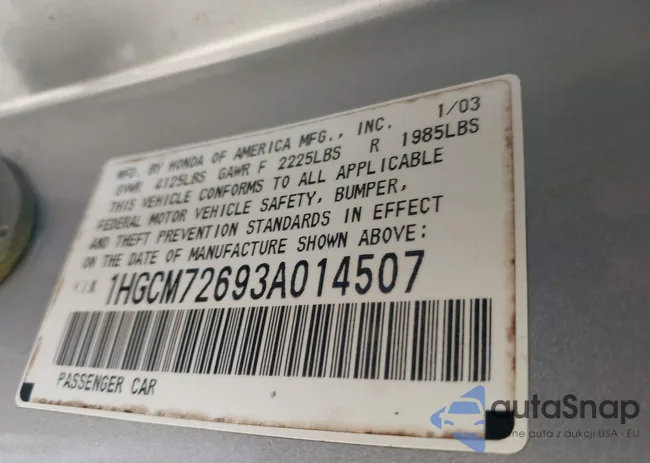 1HGCM72693A014507: 42202853