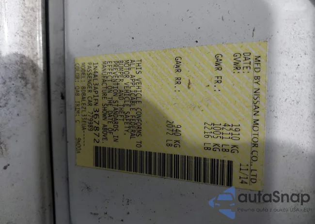 1N4AL3AP1FN367872: 42202871