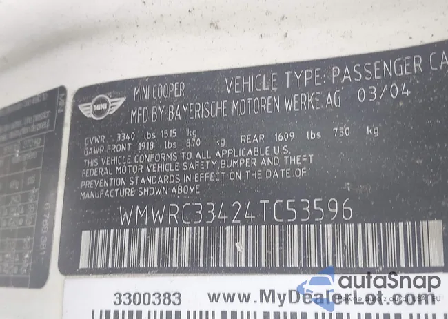 WMWRC33424TC53596: 42202887