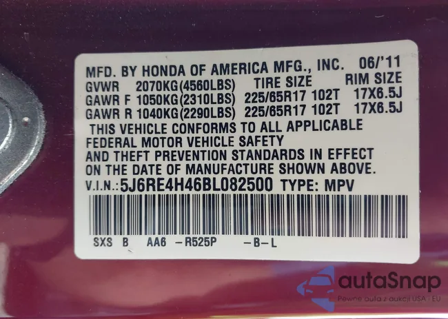 5J6RE4H46BL082500: 42202906