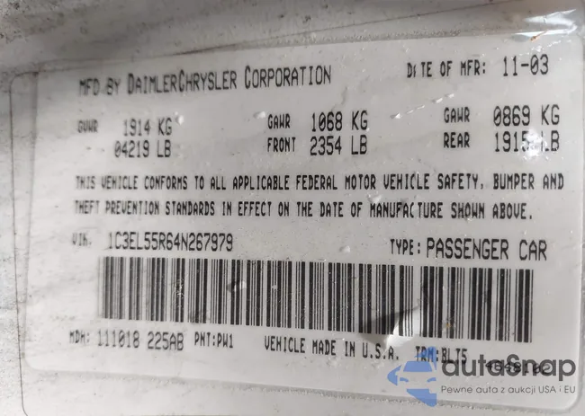 1C3EL55R64N267979: 42202953