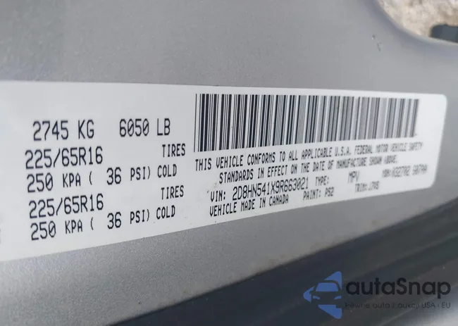 2D8HN541X9R663021: 42202983