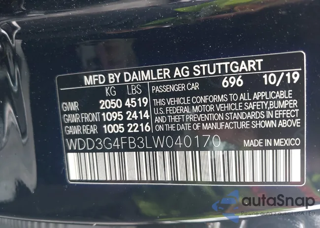 WDD3G4FB3LW040170: 42202041