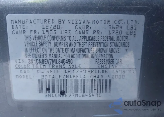 3N1CN8EV7ML845490: 42202236