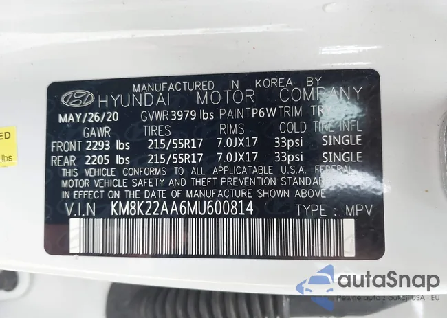 KM8K22AA6MU600814: 42203830