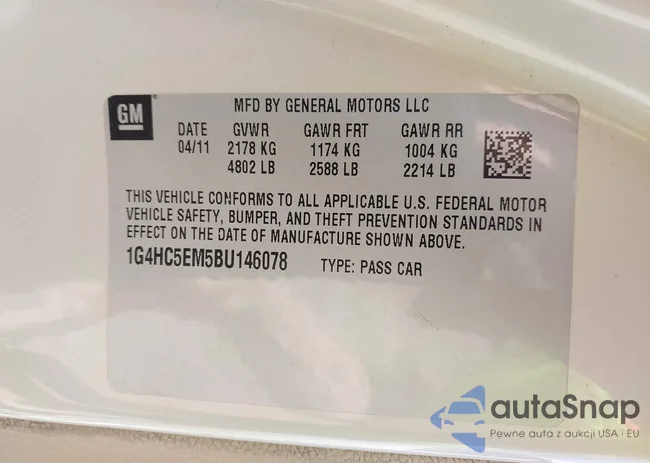 1G4HC5EM5BU146078: 42203957