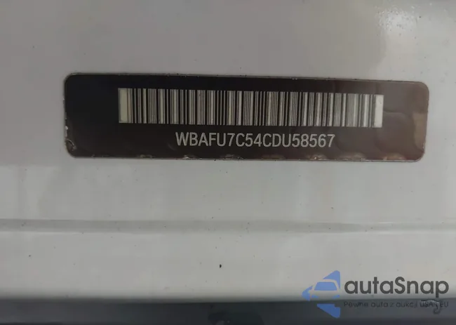 WBAFU7C54CDU58567: 42203098