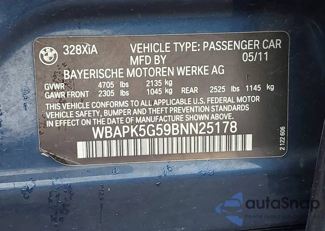 WBAPK5G59BNN25178: 42204737