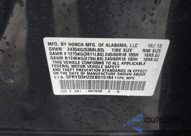 5FRYD3H22EB015184: 42204888