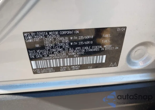 JTMABACA9RA055918: 42204889