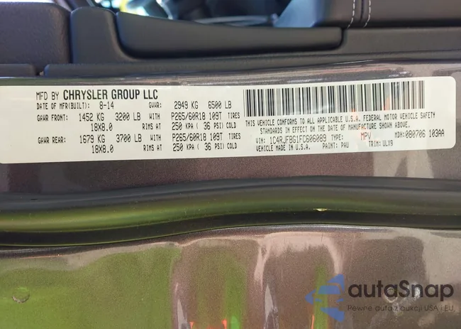 1C4RJFBG1FC606089: 42204958