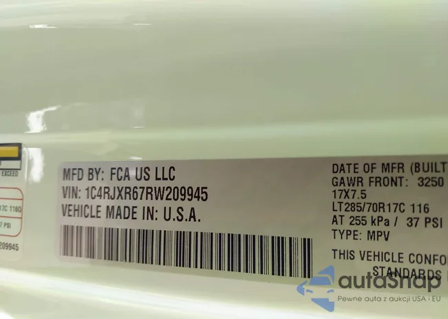 1C4RJXR67RW209945: 42204981