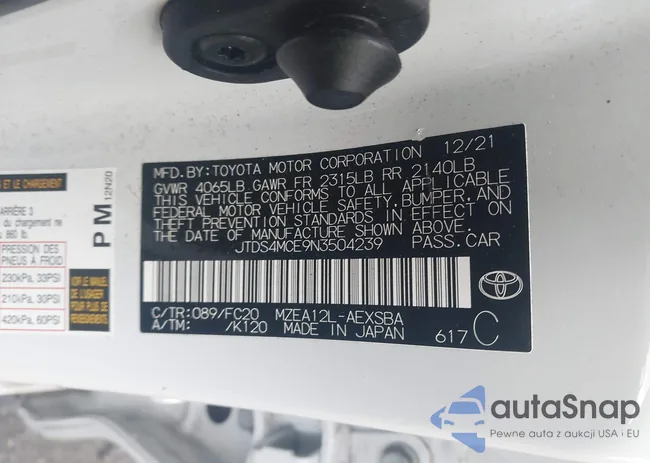 JTDS4MCE9N3504239: 42205016