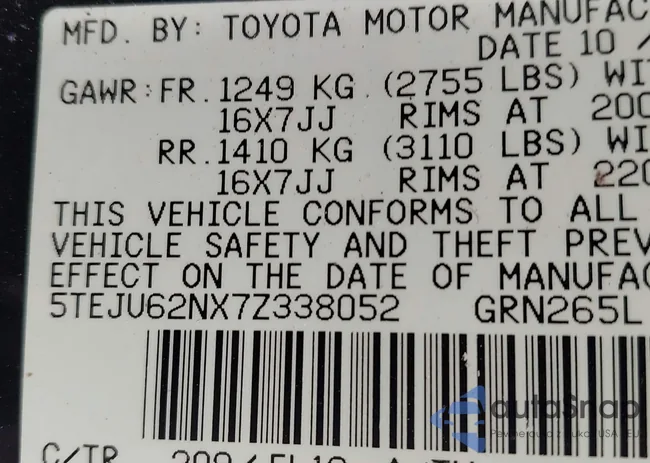 5TEJU62NX7Z338052: 42204246