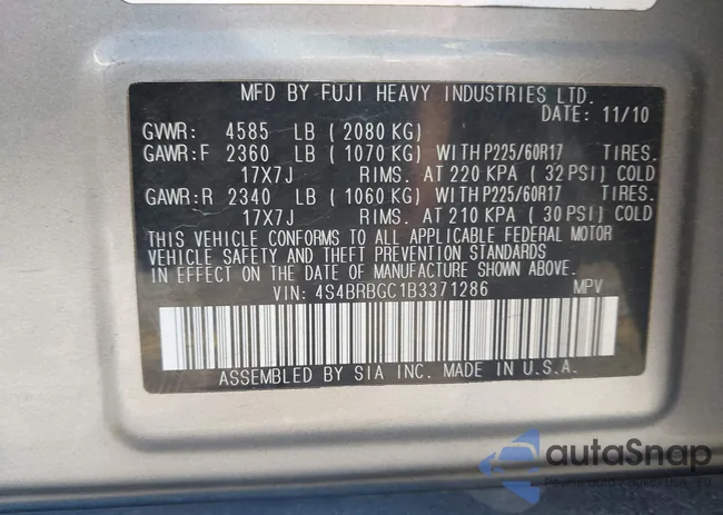 4S4BRBGC1B3371286: 42204375