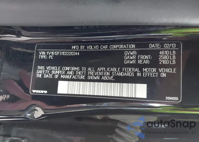 YV1612FS1D2220344: 42205494