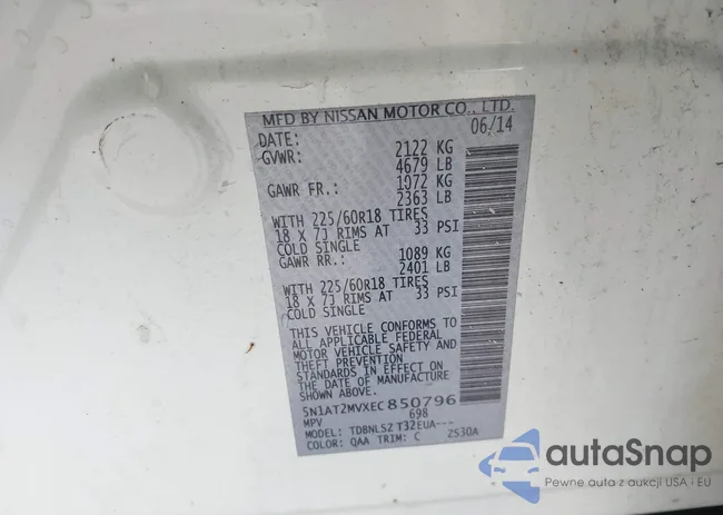 5N1AT2MVXEC850796: 42205607