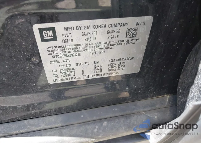 KL7CJPSB8KB901218: 42205631