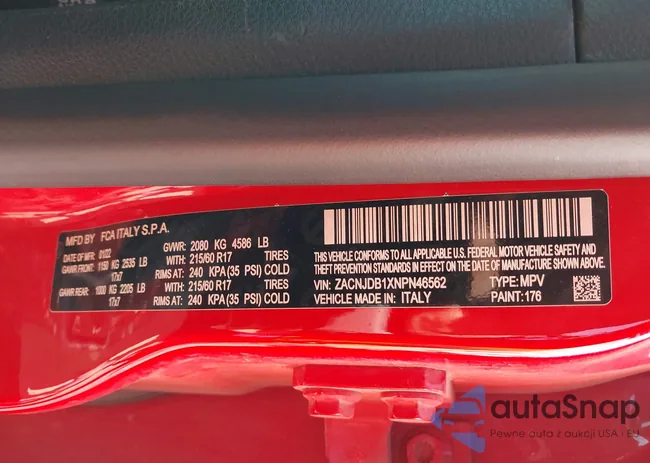 ZACNJDB1XNPN46562: 42205664