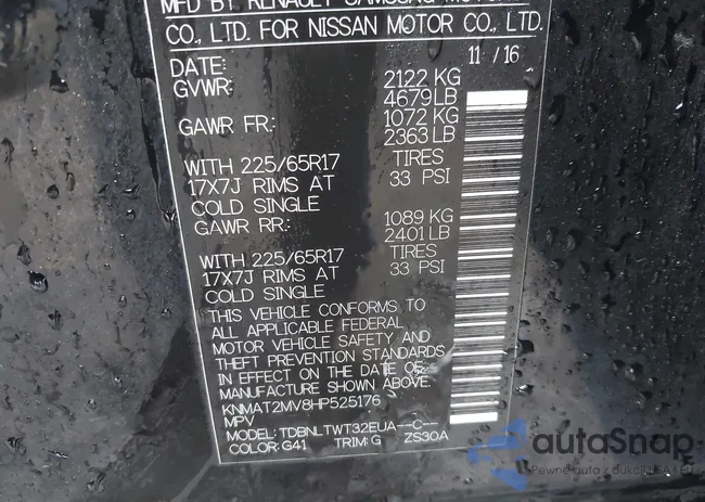 KNMAT2MV8HP525176: 42205697