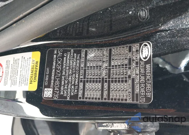 SALCK2FX7LH834739: 42205732