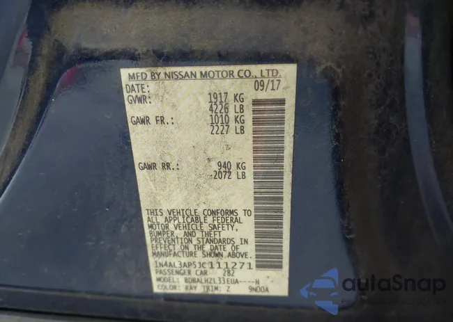 1N4AL3AP5JC111271: 42205814