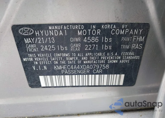 KMHEC4A4XDA079758: 42205970