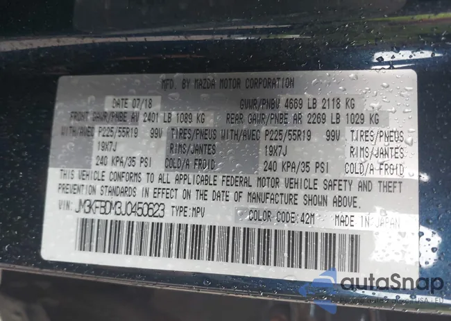 JM3KFBDM3J0450623: 42206007