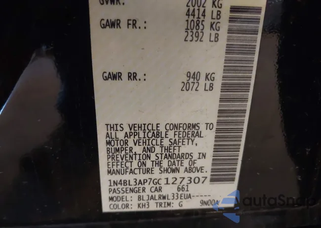 1N4BL3AP7GC127307: 42205130