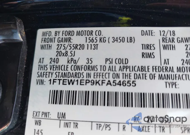 1FTEW1EP9KFA54655: 42205299