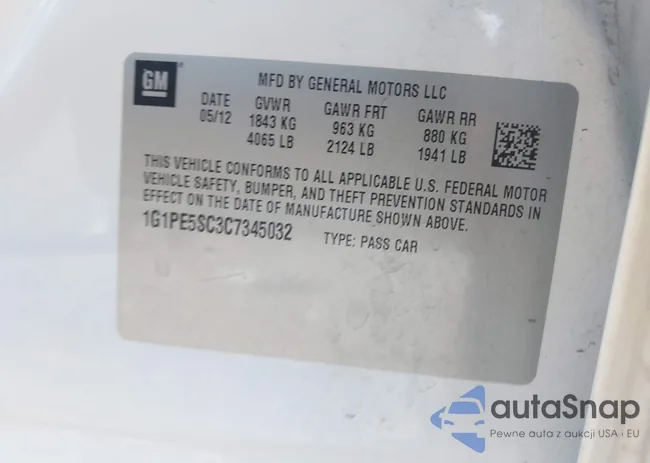 1G1PE5SC3C7345032: 42206635