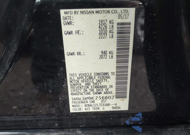 1N4AL3AP0HC256602: 42206052