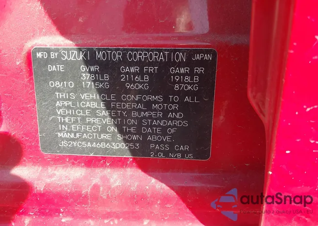 JS2YC5A46B6300253: 42207486