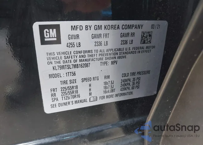 KL79MTSL7MB162087: 42207641