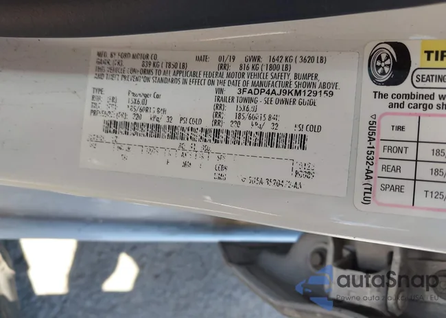 3FADP4AJ9KM129159: 42207811