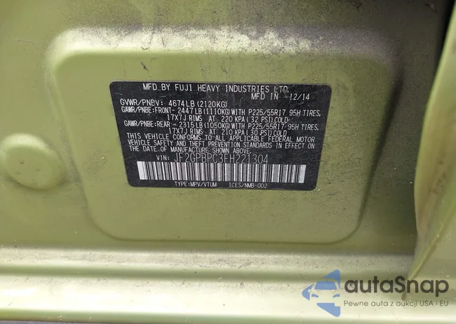 JF2GPBPC3FH221304: 42207883