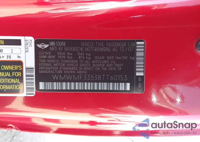 WMWMF33538TT60153: 42208014