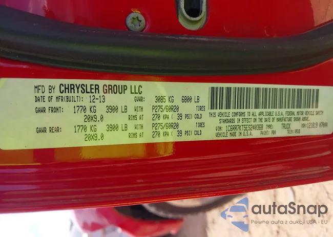 1C6RR7KT5ES240368: 42207249