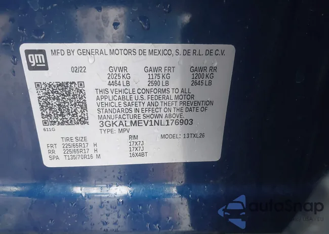 3GKALMEV1NL176903: 42207338