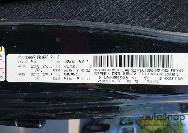 1J4HA3H18BL504404: 42208450