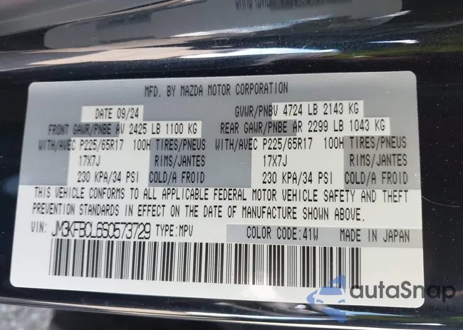 JM3KFBCL6S0573729: 42208623