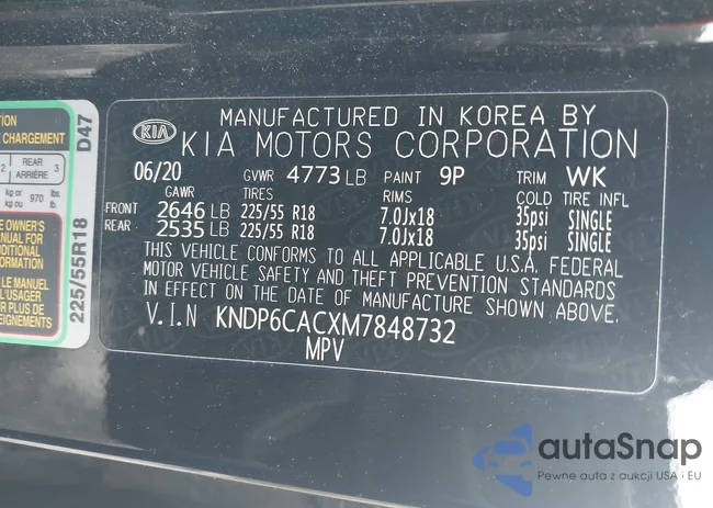 KNDP6CACXM7848732: 42208627