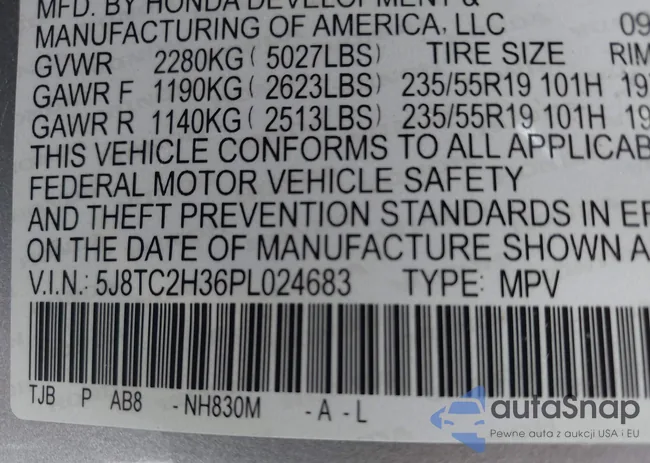 5J8TC2H36PL024683: 42208800