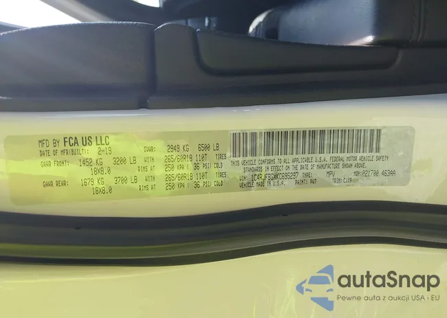 1C4RJFBGXKC695297: 42208805