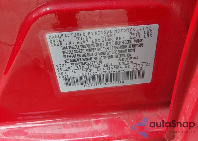 3N1AB7AP2KY237510: 42208836