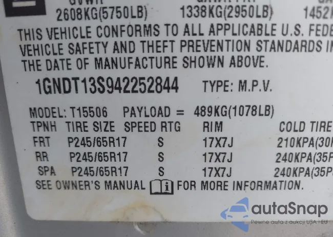 1GNDT13S942252844: 42208925